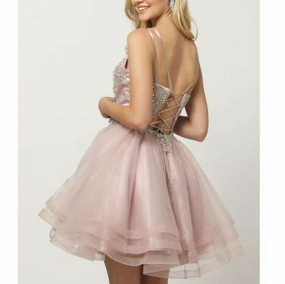 Blue mauve pink bur6 formal evening gown party - Picture 3 of 7